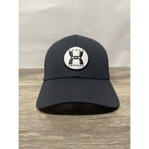 Under Armour Trucker Hat Black Mesh Snapback Cap OSFM New With Tags UA Logo